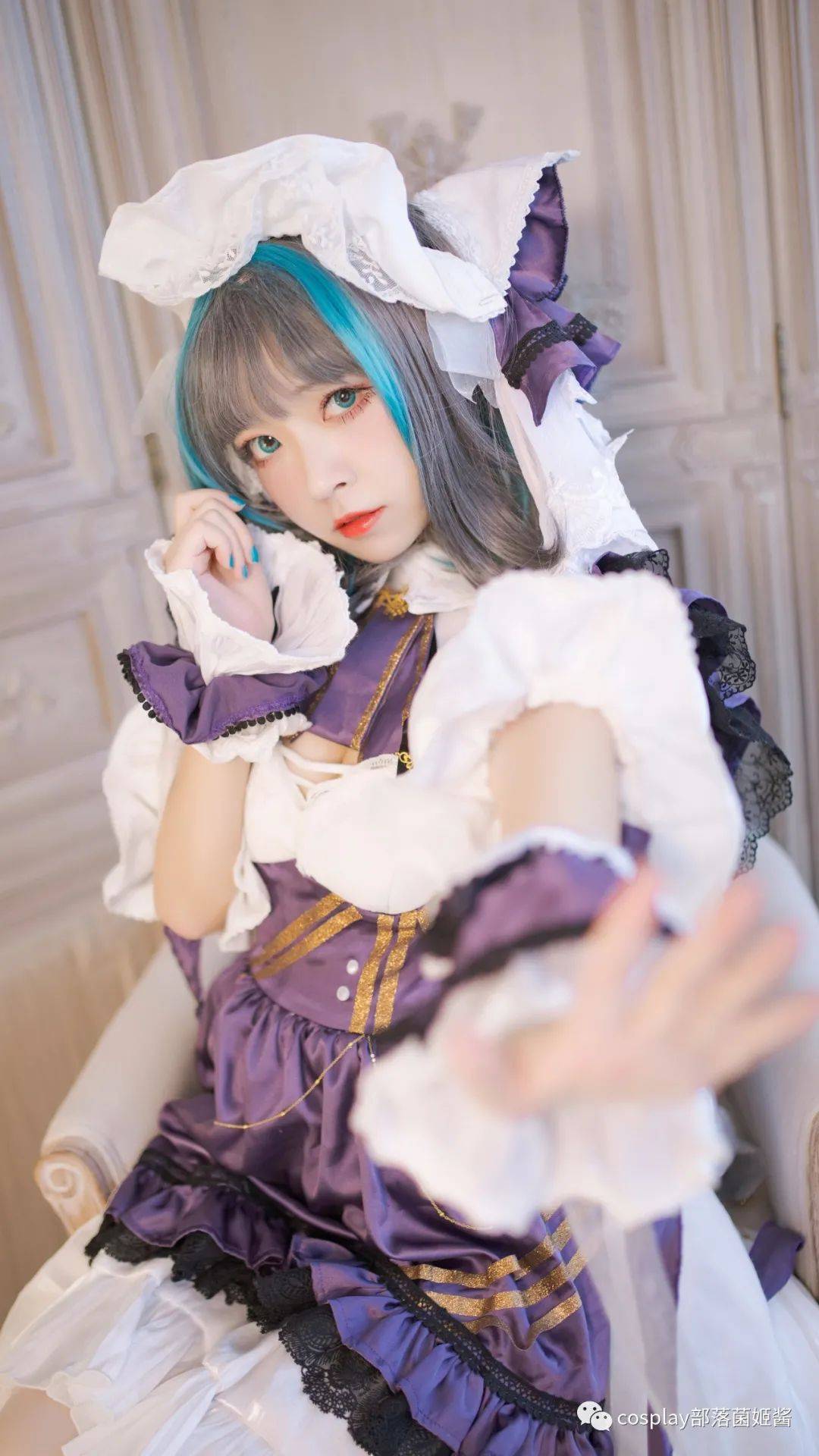 cos碧蓝航线女仆柴郡cos正片樱泽诗诗