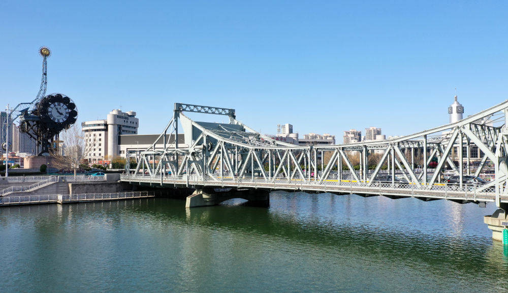 天空之眼瞰天津:海河之上"桥"风景_桥梁_城市_永乐