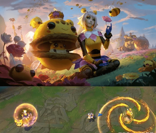 lol萌系主题小蜜蜂系列4款新皮肤依旧可爱