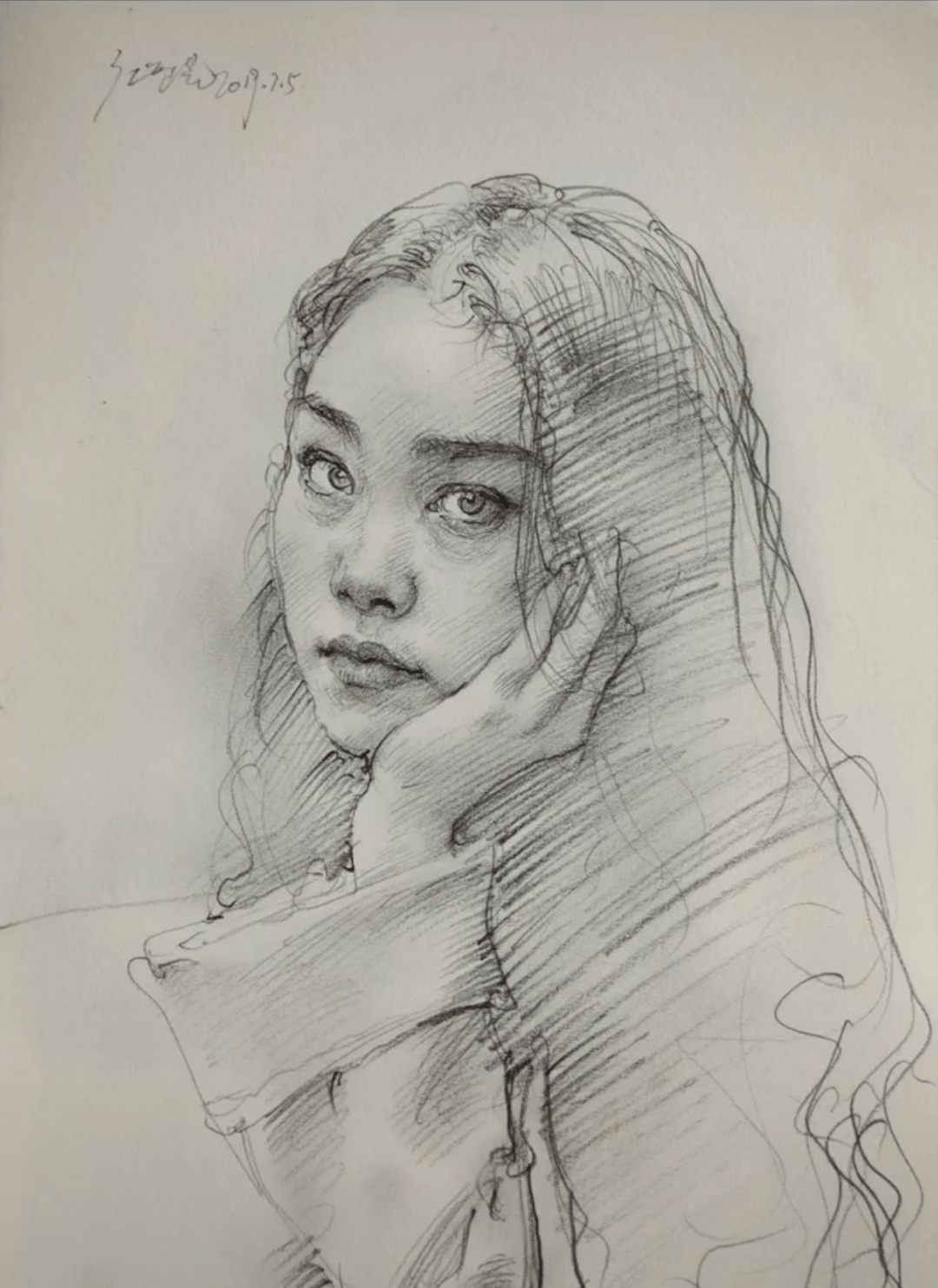 尚唯美川美院长庞茂琨速写肖像作品欣赏兰州画室