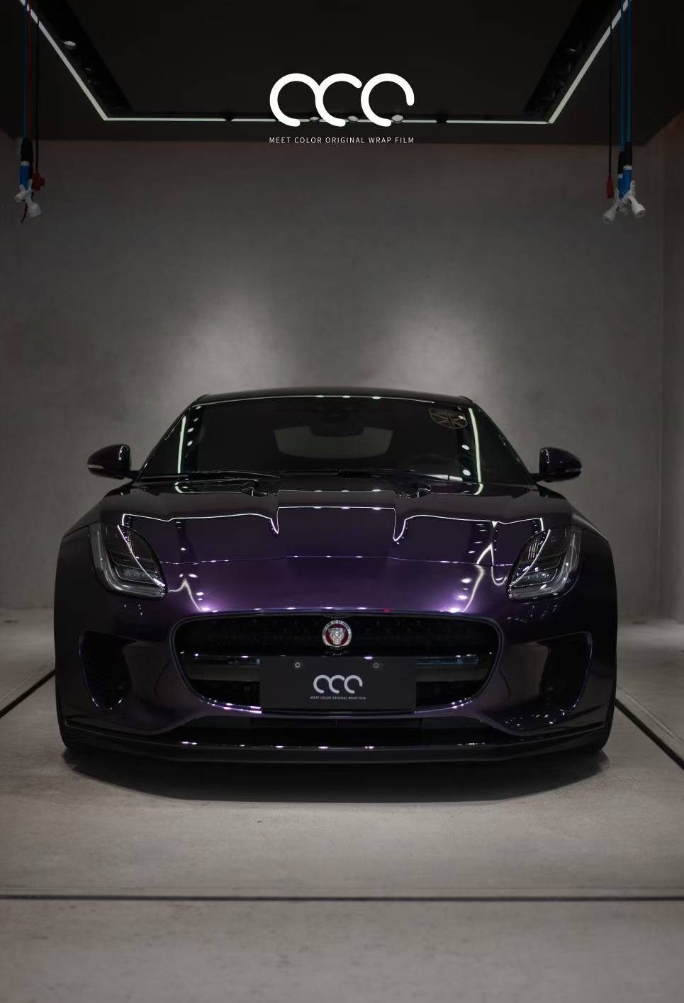 带着神秘灵性特质,捷豹ftype pet 威尼斯紫典藏版改色膜 漫彩_purple