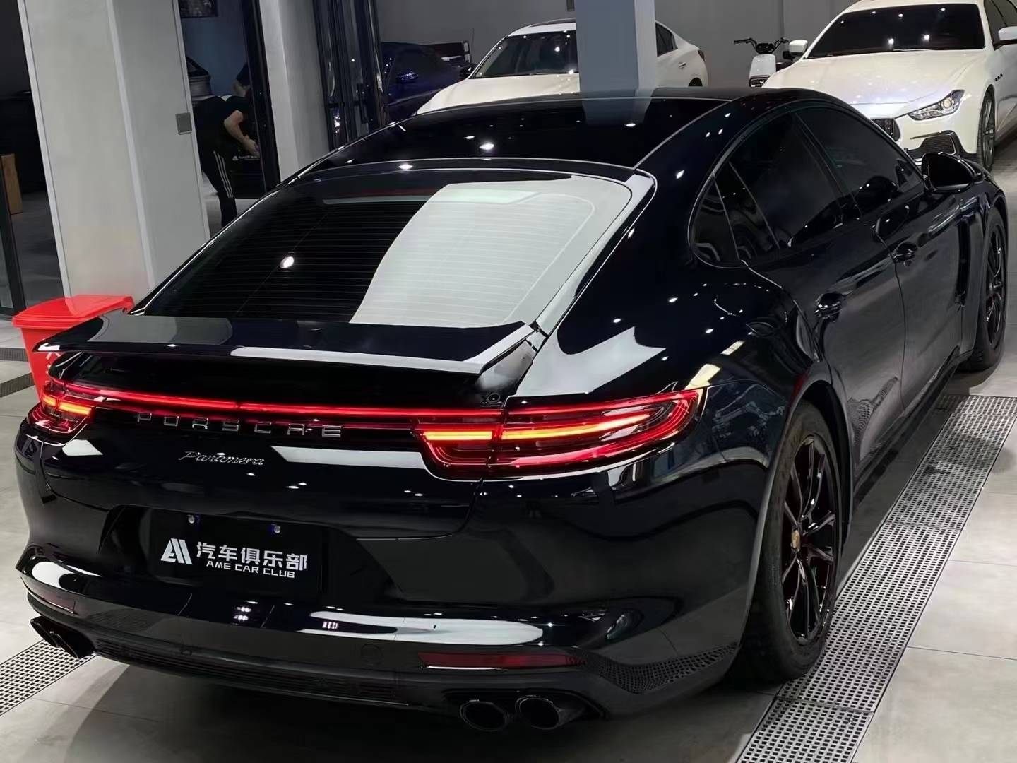 效果超赞又黑又亮保时捷pet修复亮黑改色膜skto