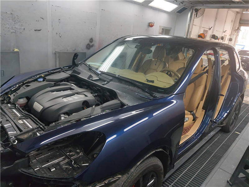 保时捷改色保时捷卡宴全车喷漆改色保时捷911深蓝