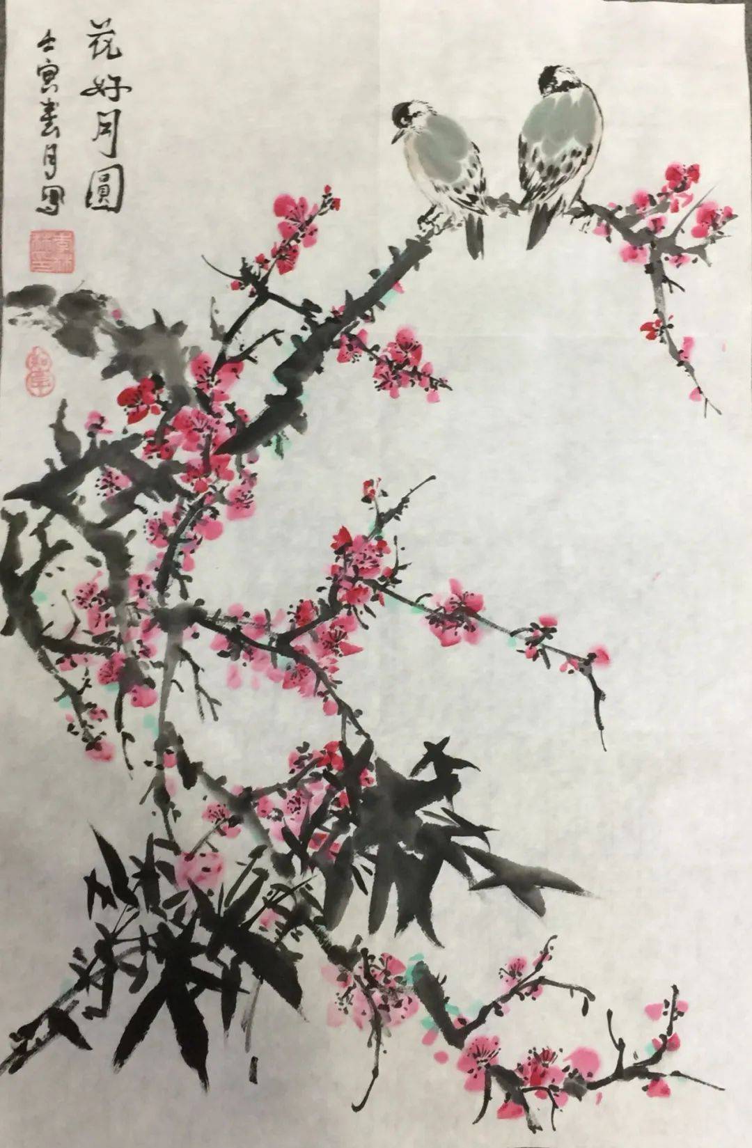 李林林大写意花鸟画线条流畅简洁透露出拙朴自然灵性之美