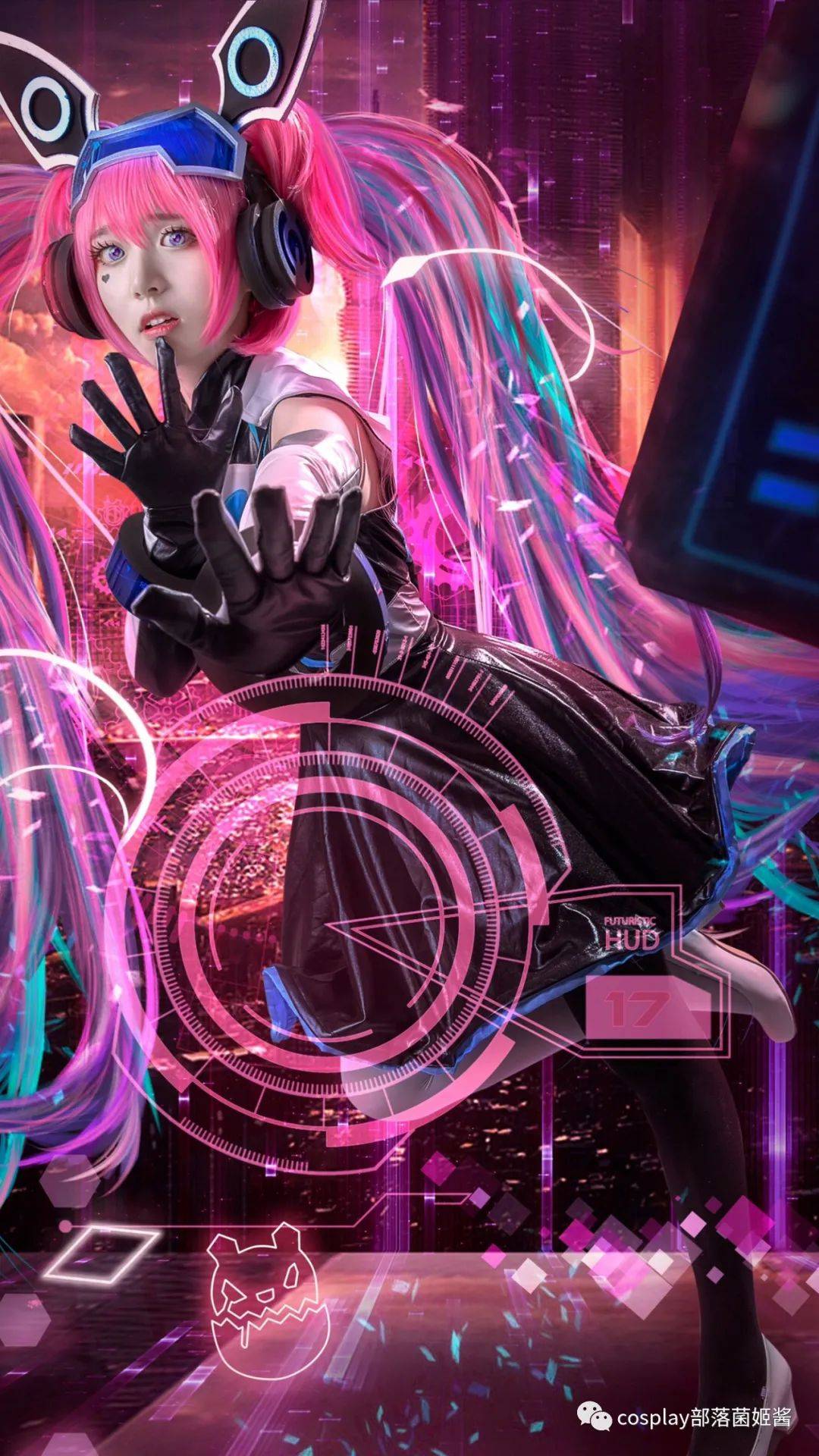 cos王者荣耀心灵骇客安琪拉cos正片纱纱纱容子可爱犯规