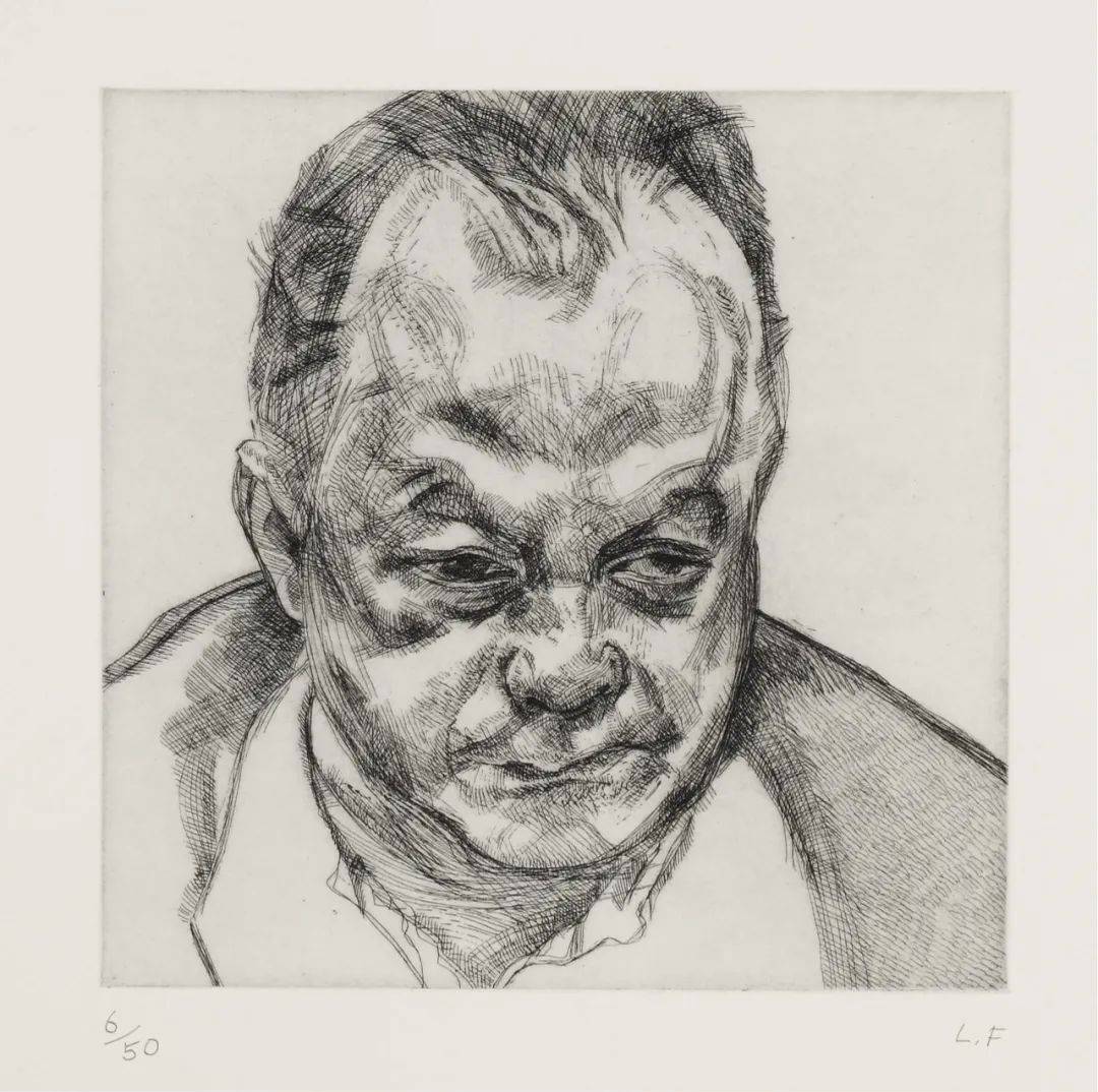 英国最伟大的当代画家卢西安弗洛伊德素描手稿