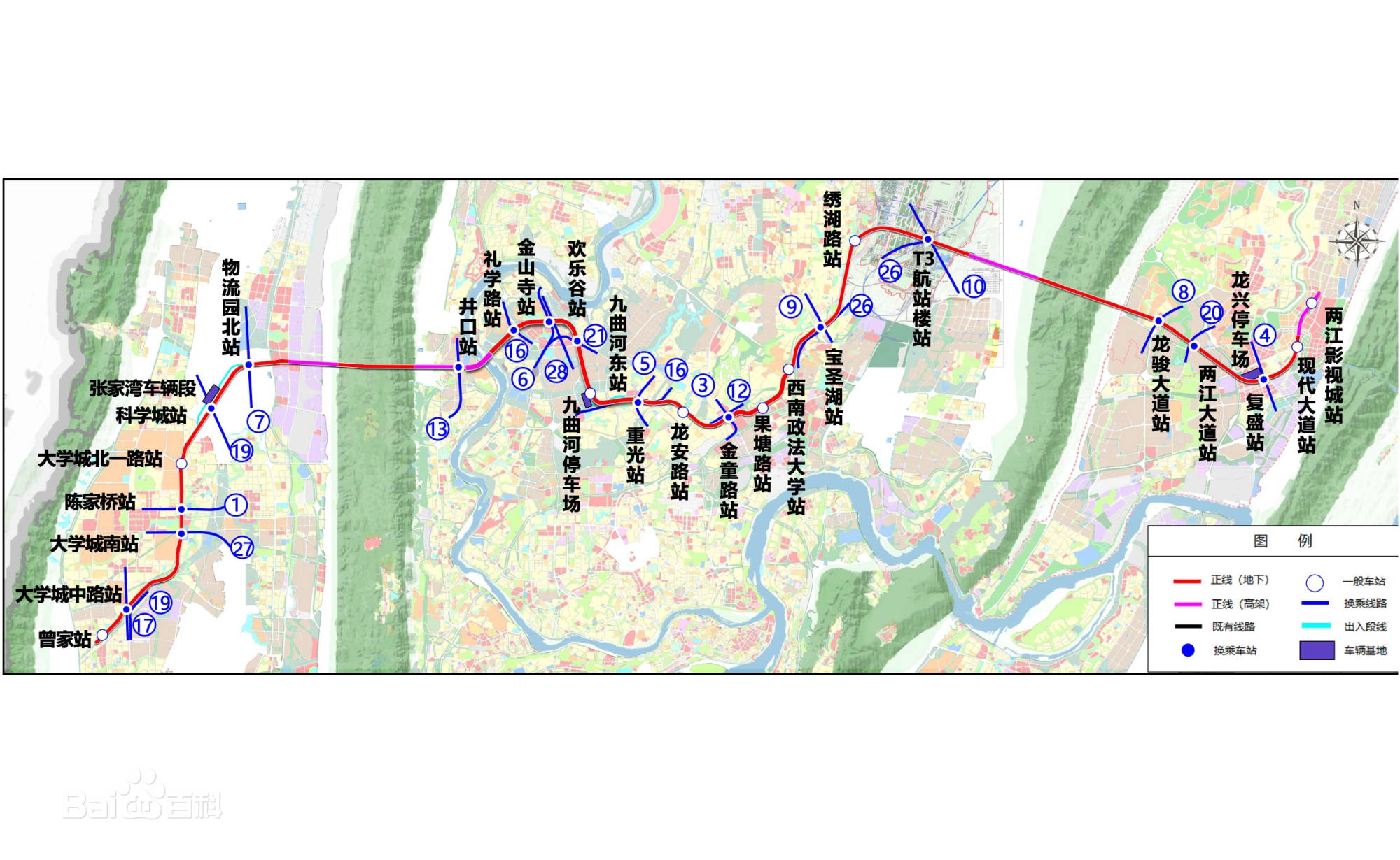 重庆地铁23号线线路图图片