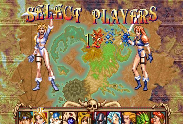 原创街机游戏战斧女主历代形象变化穿得越来越少战斗力越来越强