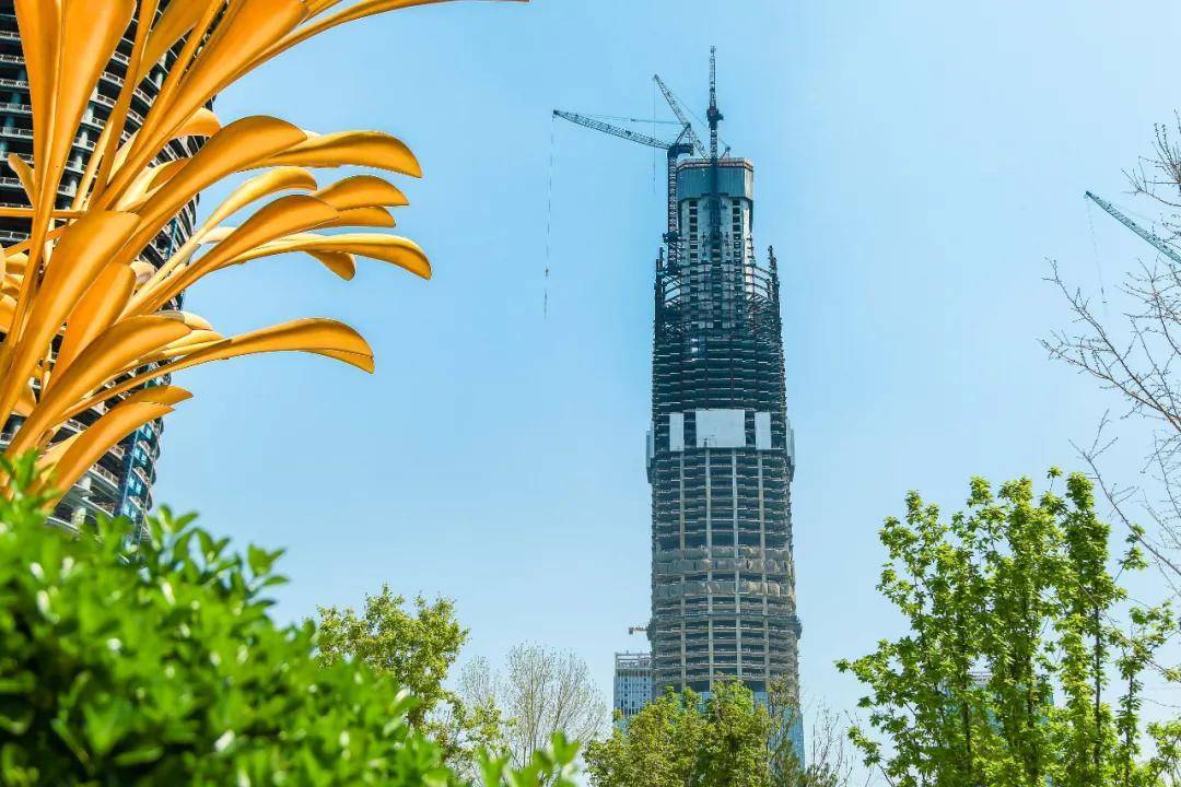 高428米!山东第一高楼绿地国际金融中心,已建至400米_济南_办公_企业
