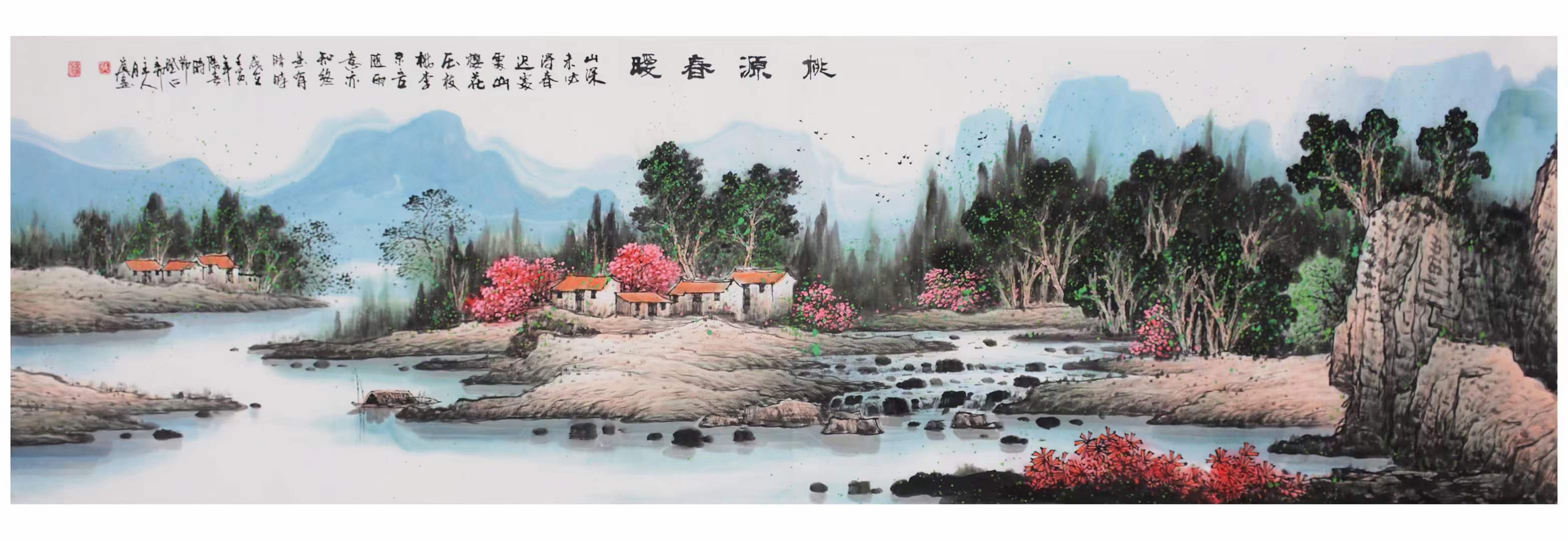 画家张月岗,钟爱太行,他对太行山水有着真挚的热爱,凭借一枝画笔,对