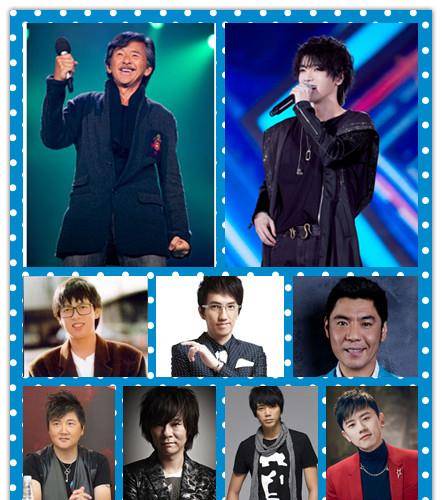 原创华语乐坛5位70前与5位70后高音男歌手来炸街谁的马力更足