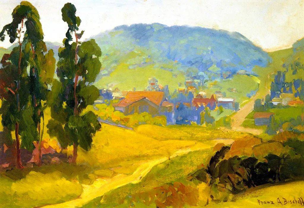 大胆色彩的运用,生动的构图风景油画美醉了!_博曼_美国_装饰