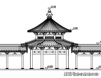 cad亭子平面图图片