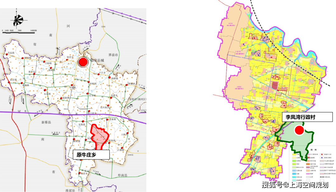 李鳳灣中心村位於安徽省臨泉縣楊橋鎮,規劃範圍包含現狀已建成區域