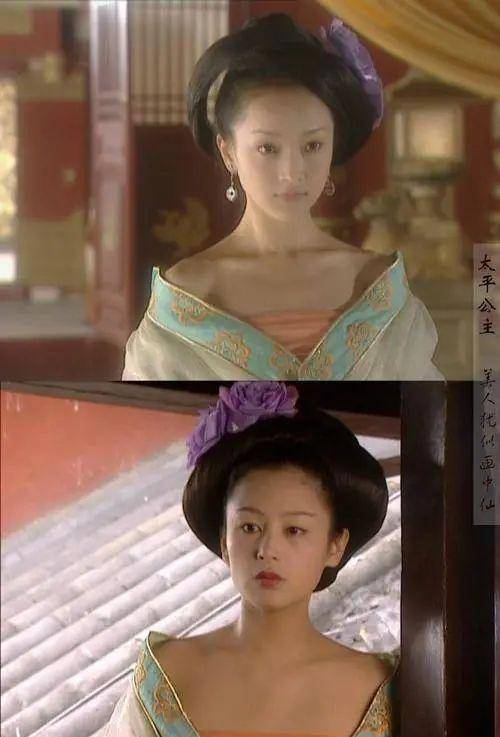 讲述他们的人生传奇;只是当年的《大明宫词》,请了两位演员来演天平