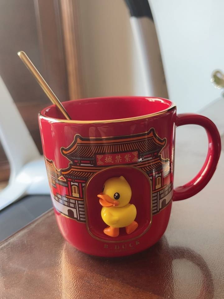 故宫文创 b.duck小黄鸭故宫文化陶瓷杯_杯子_cq_礼品