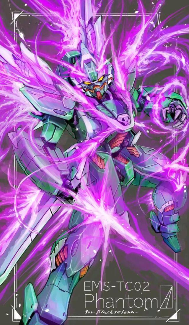 原创幻影高达飞翼高达exs高达帅气壁纸