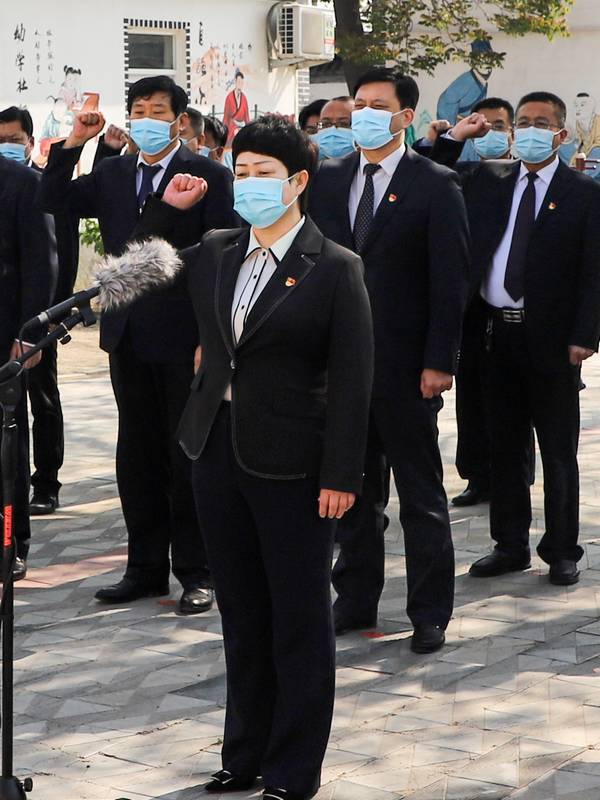 揭牌仪式由武邑县委副书记,政府县长王桂冰主持,县委