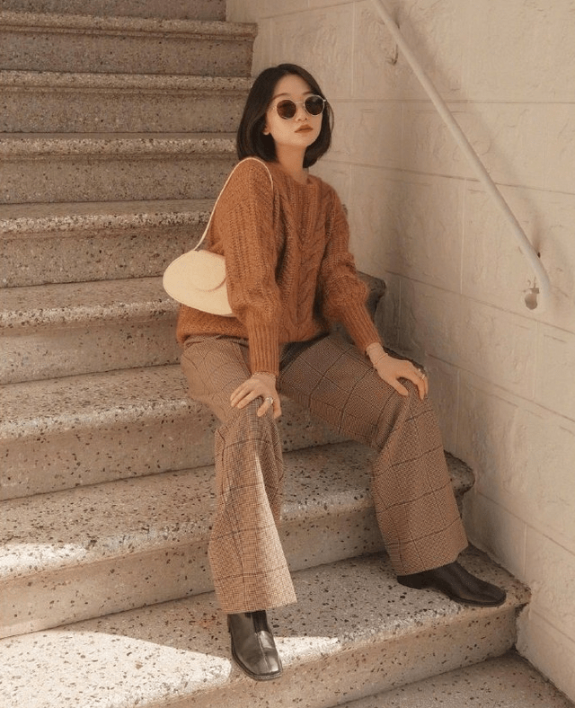 158cm旧金山时尚博主vivid复古摩登的穿搭堪称小个子女生的穿衣典范