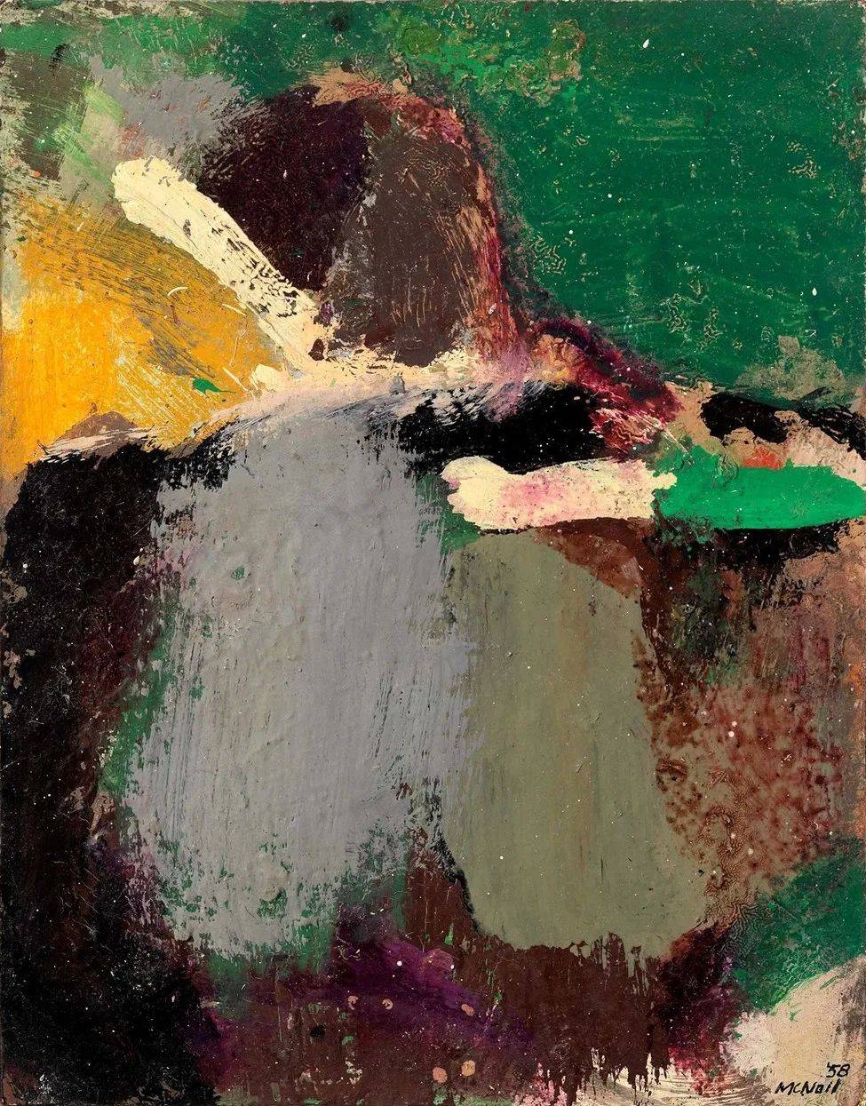 美国抽象表现主义的先驱—乔治·麦克尼尔_艺术_作品_年代