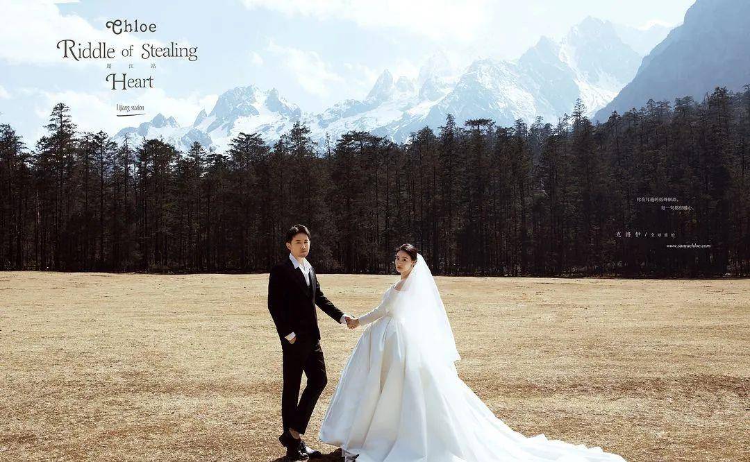 原创克洛伊全球艺术总监肖sir掌镜明星侯梦莎毛毅的高定系列婚纱照