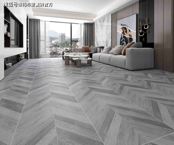 6001200鱼骨纹木纹砖效果图设计尽显鱼骨纹应用之美