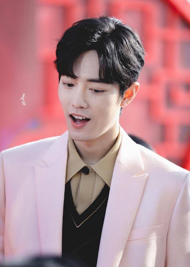 谁说男生不能穿粉红色男星粉色西装李现优雅肖战可爱