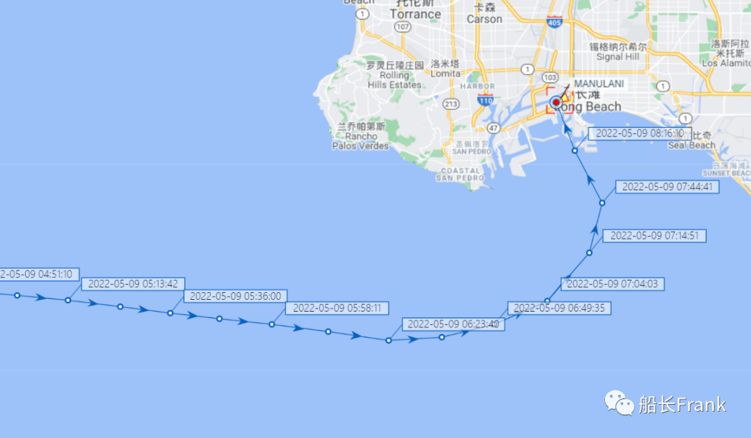 9日更新):美森正班clx兰妮号已到港,美森加班船未靠_航行_航线_乐琳