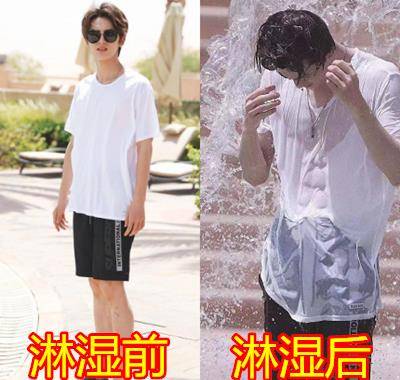 淋湿前对阵淋湿后,张艺兴a,黄明昊治愈,赖冠霖:停止散发魅力吧_腹肌