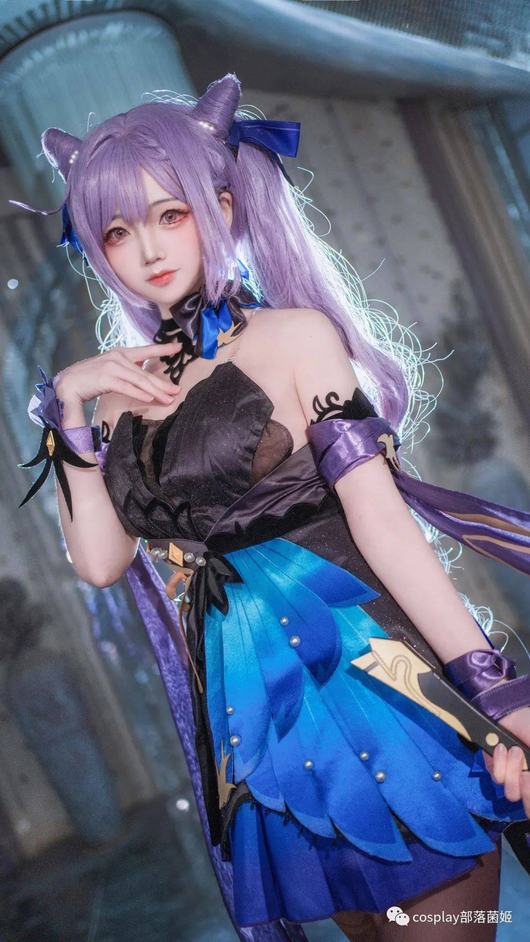 cos:原神刻晴霓裾翩跹cos正片@楚楚子