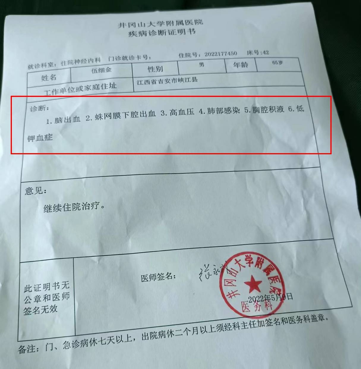 父亲突发脑出血目前还在icu进行治疗,我和姐姐盼着这父亲早日康复回家