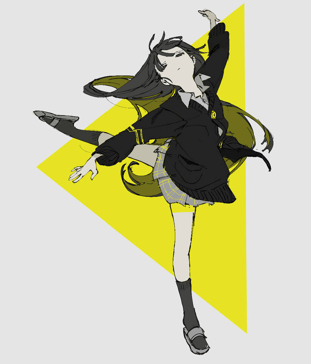 绚丽的画面有着浓浓的日系动漫气息,将构图玩的明明白白_插画_作品