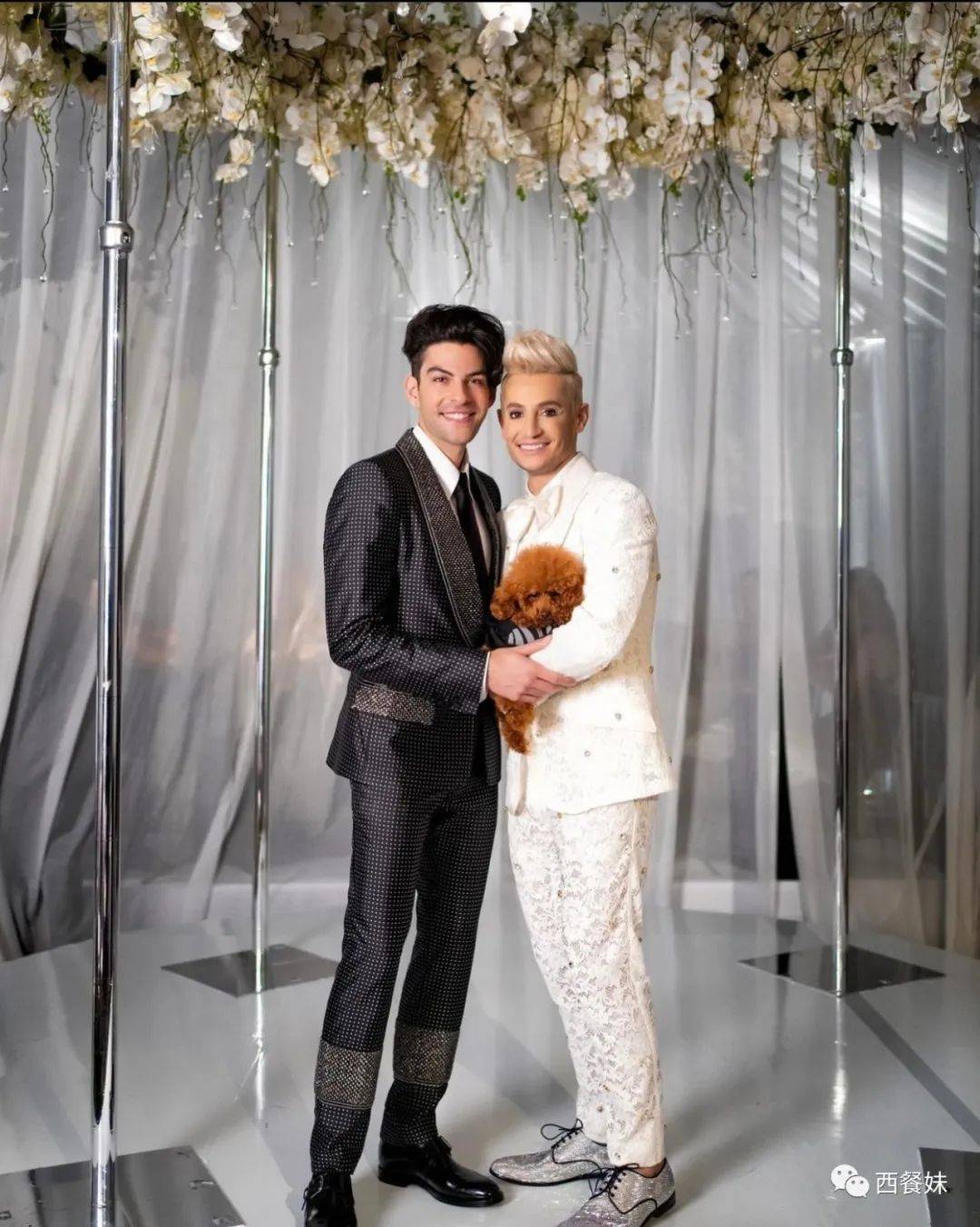 曾经三人行的a妹哥哥和帅气男友结婚了!_frankie_hale_grande