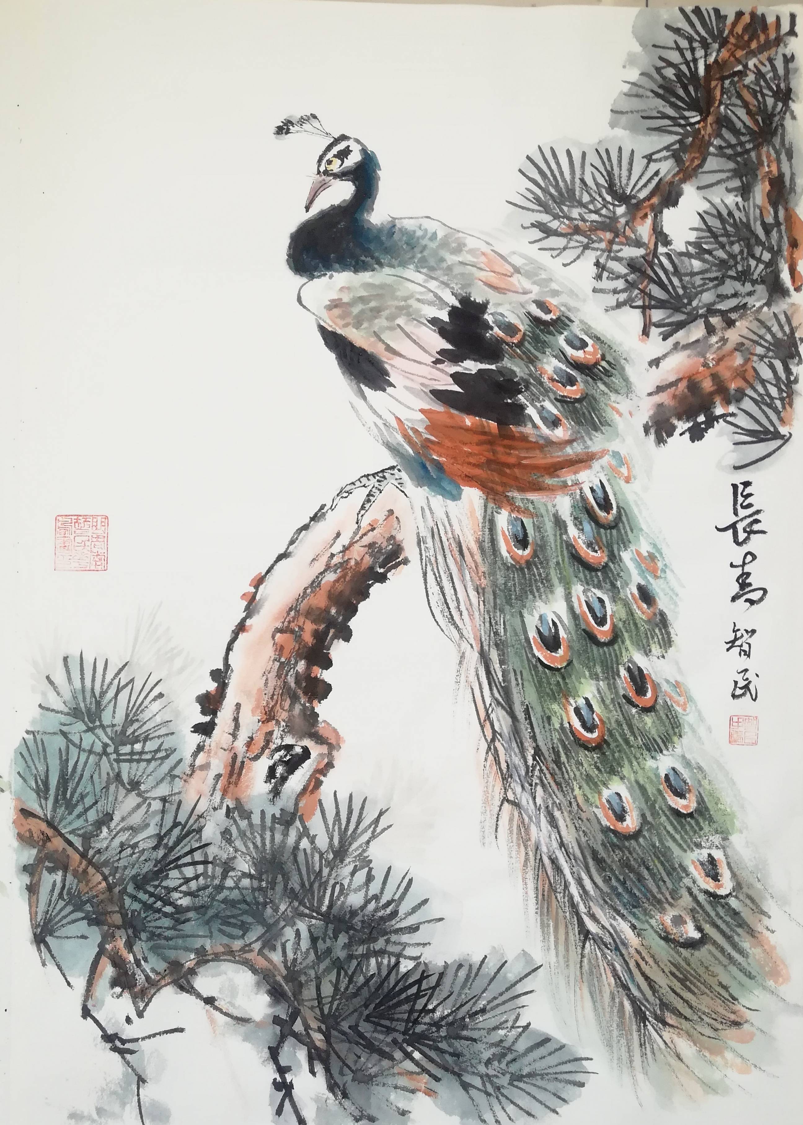 李智民:痴情兰石品自高_书画_作品_花鸟