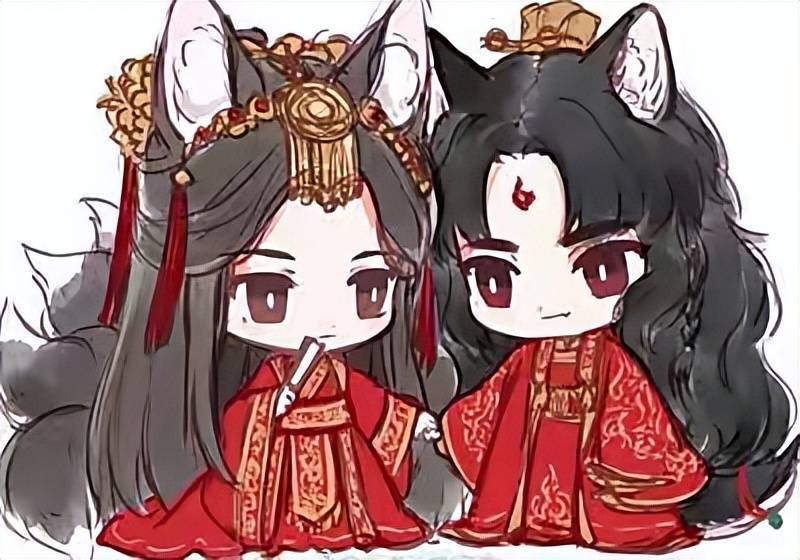 墨香三部曲大婚时刻,花城两次接亲,忘羡少一拜,冰球