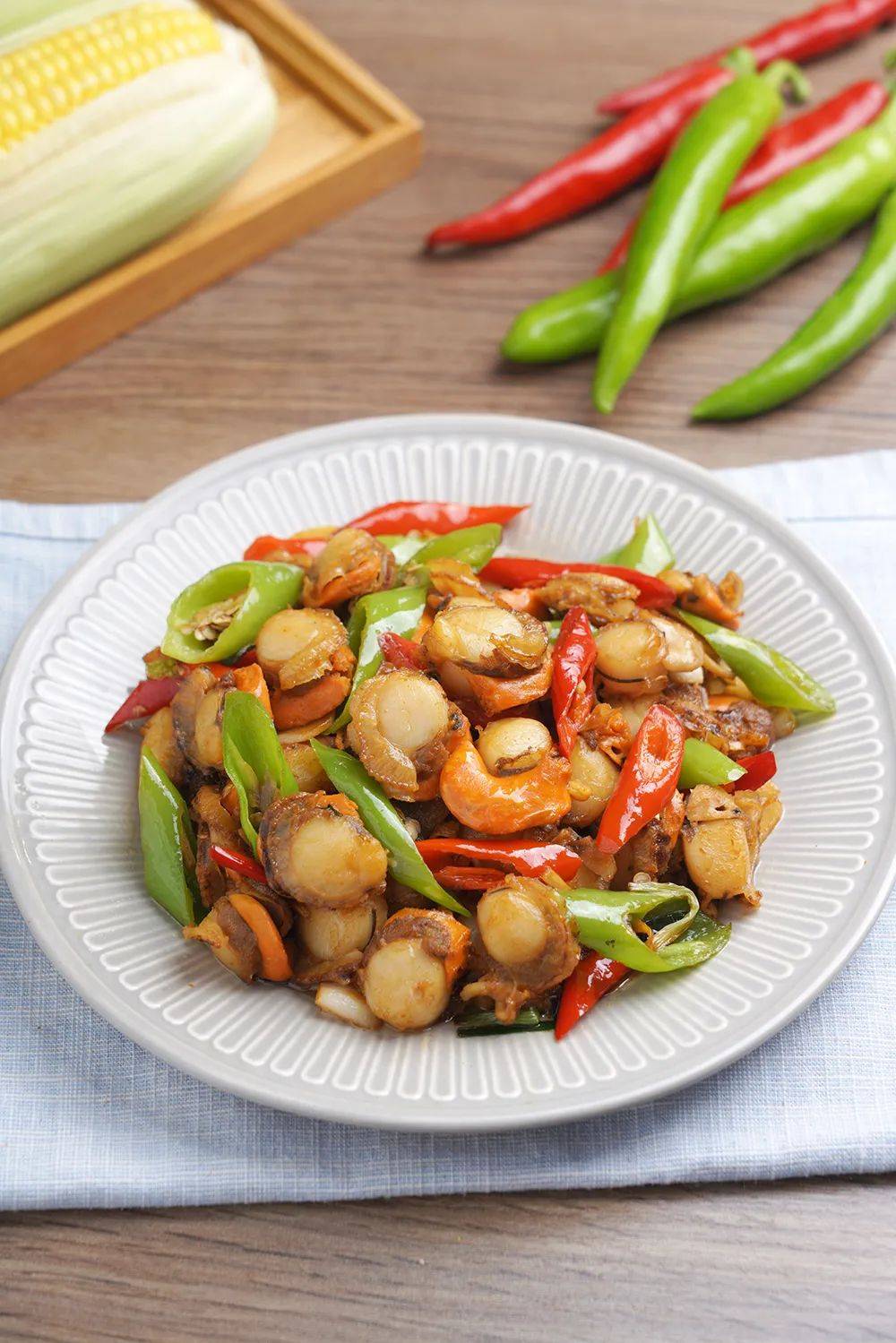 周伟食品教你做爆炒扇贝肉