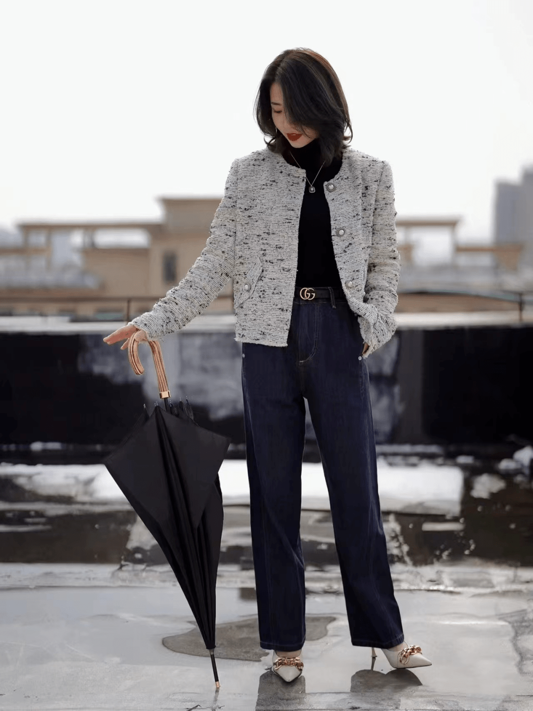 原创阔腿裤怎么搭鞋子好看学会这6种搭配高级又时髦