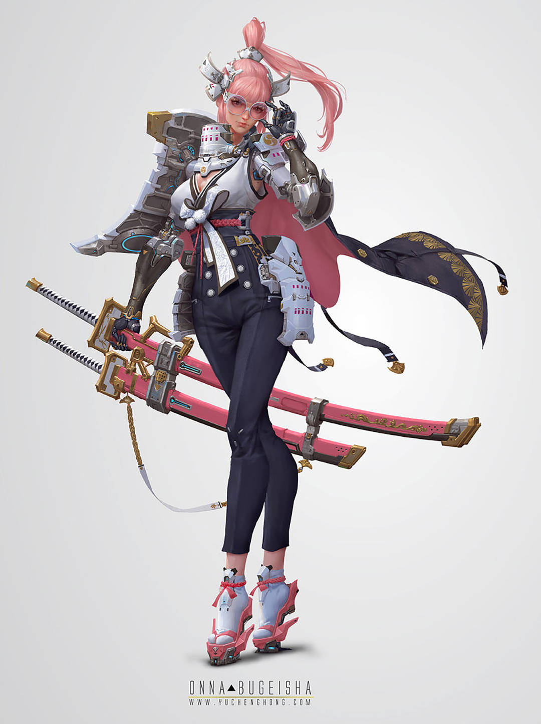 原创华丽炫目的cg游戏人物插画画面极具视觉冲击力