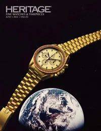 bob真人官方网站拍卖行 宇航员迈克尔·柯林斯的欧米茄超霸黄金手表