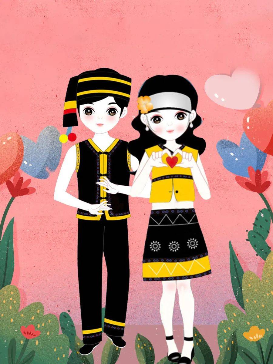 过去佤族男女在婚前可以自由交往,称为"串姑娘",青年男女三两成群聚在