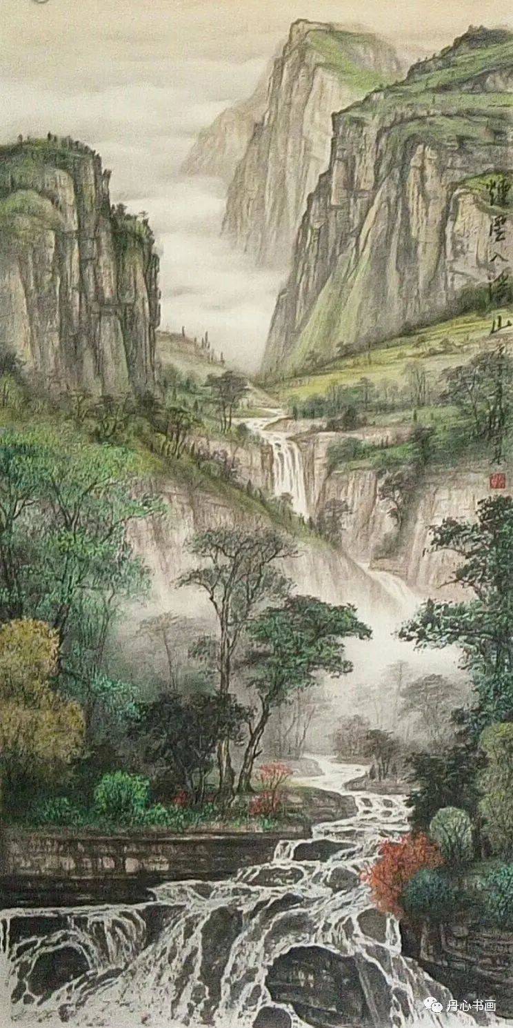 立意清新壮阔旷丽山水画家赵立基