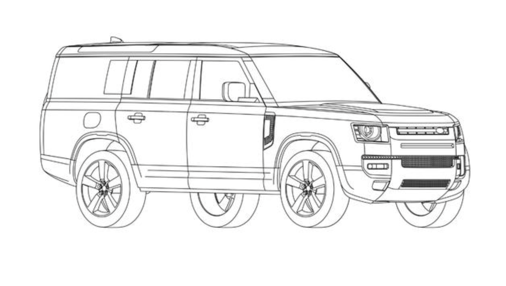 路虎卫士130 8座亮相 5月31日首发