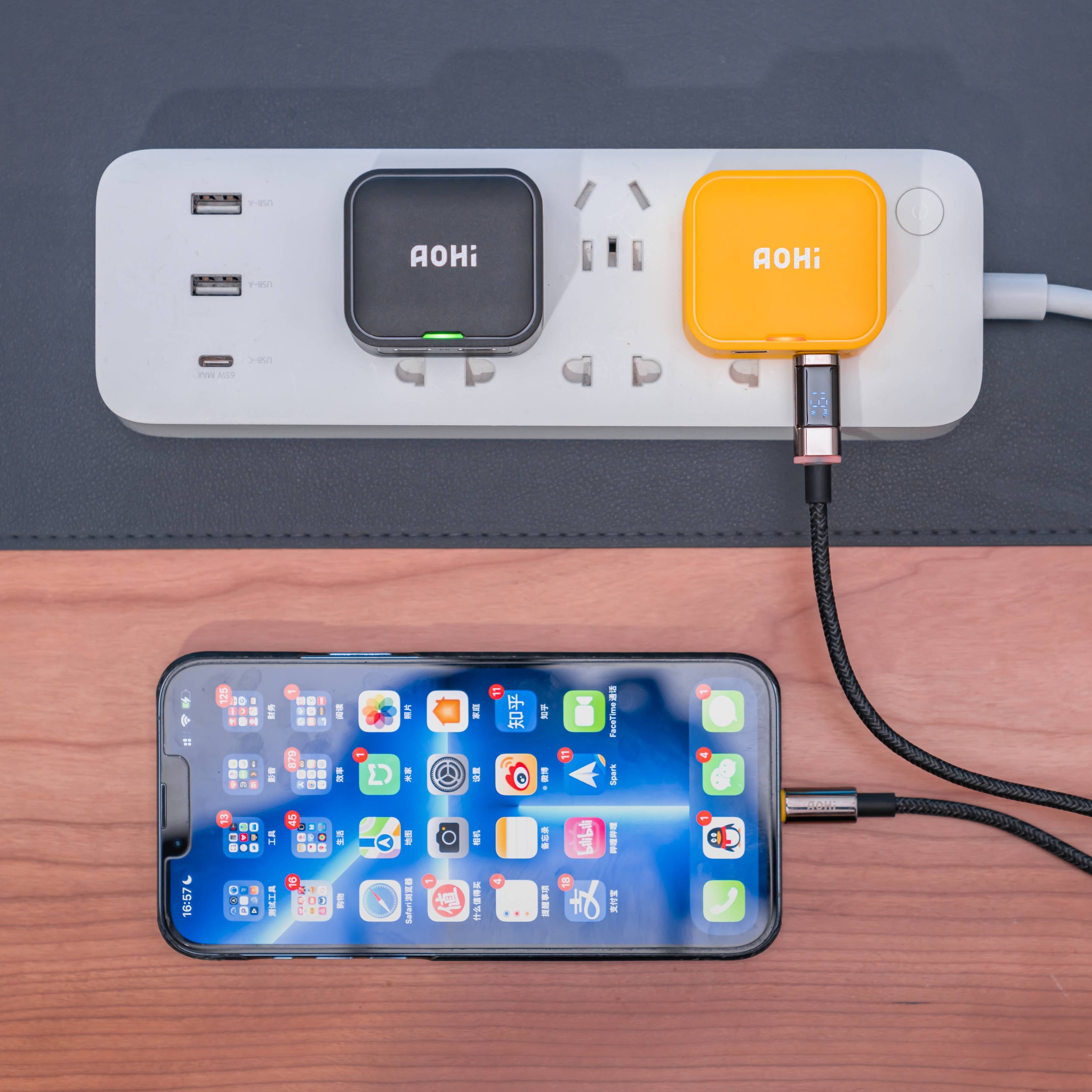 Aohi 数显快充线原来这么好玩?兼评 40W 双 C 口充电器