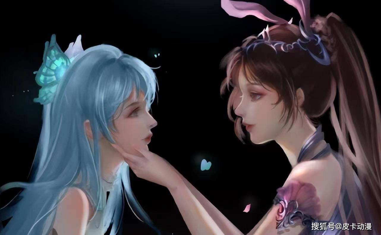 斗罗大陆:粉丝自制唐三女儿,颜值比小舞还高,蓝色发型好高级_唐舞桐
