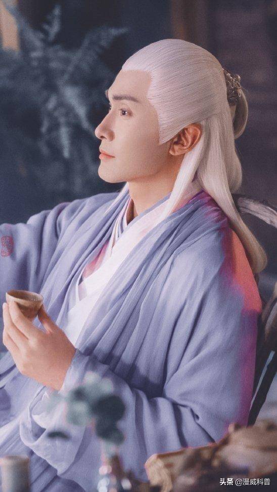 原创6位男明星白发造型高伟光儒雅朱一龙仙气十足于朦胧最个性