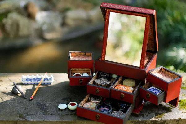 林黛玉会制做化学类脂粉,在成语中遇见古代胭脂水粉_宝玉_铅粉_胭脂