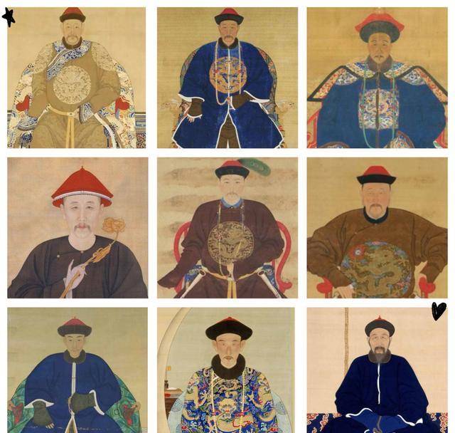 原创康熙皇帝九王夺嫡的九个皇子相貌各有不同