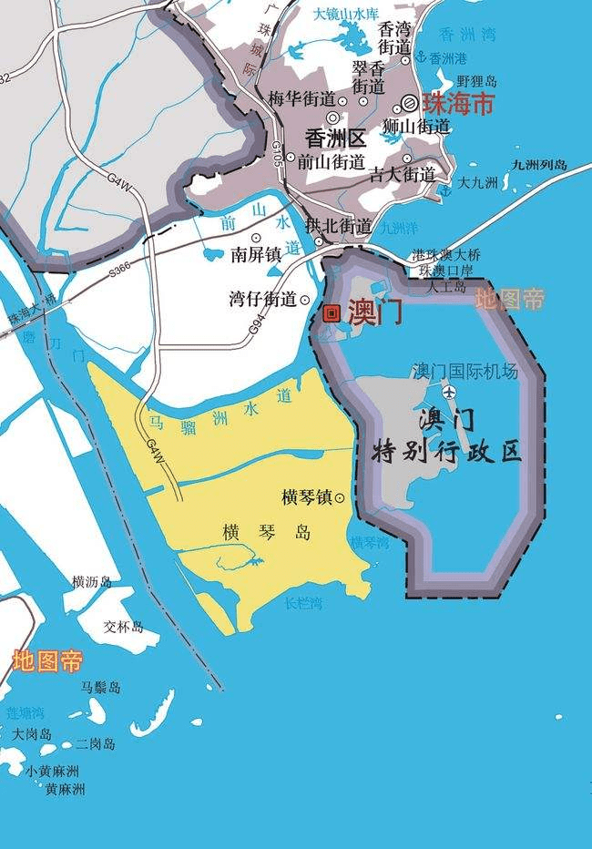 澳门和香港陆地相连的城市,面对两个特别行政区,珠海的政z使命直接