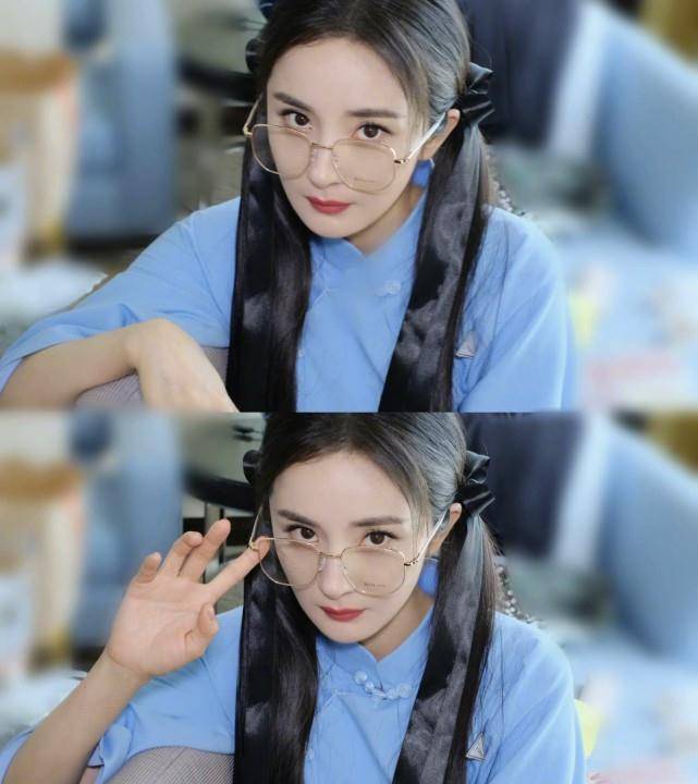 杨幂花絮美照曝光,蓬松长发侧脸无死角,慵懒又时尚_杨小_工作_时间