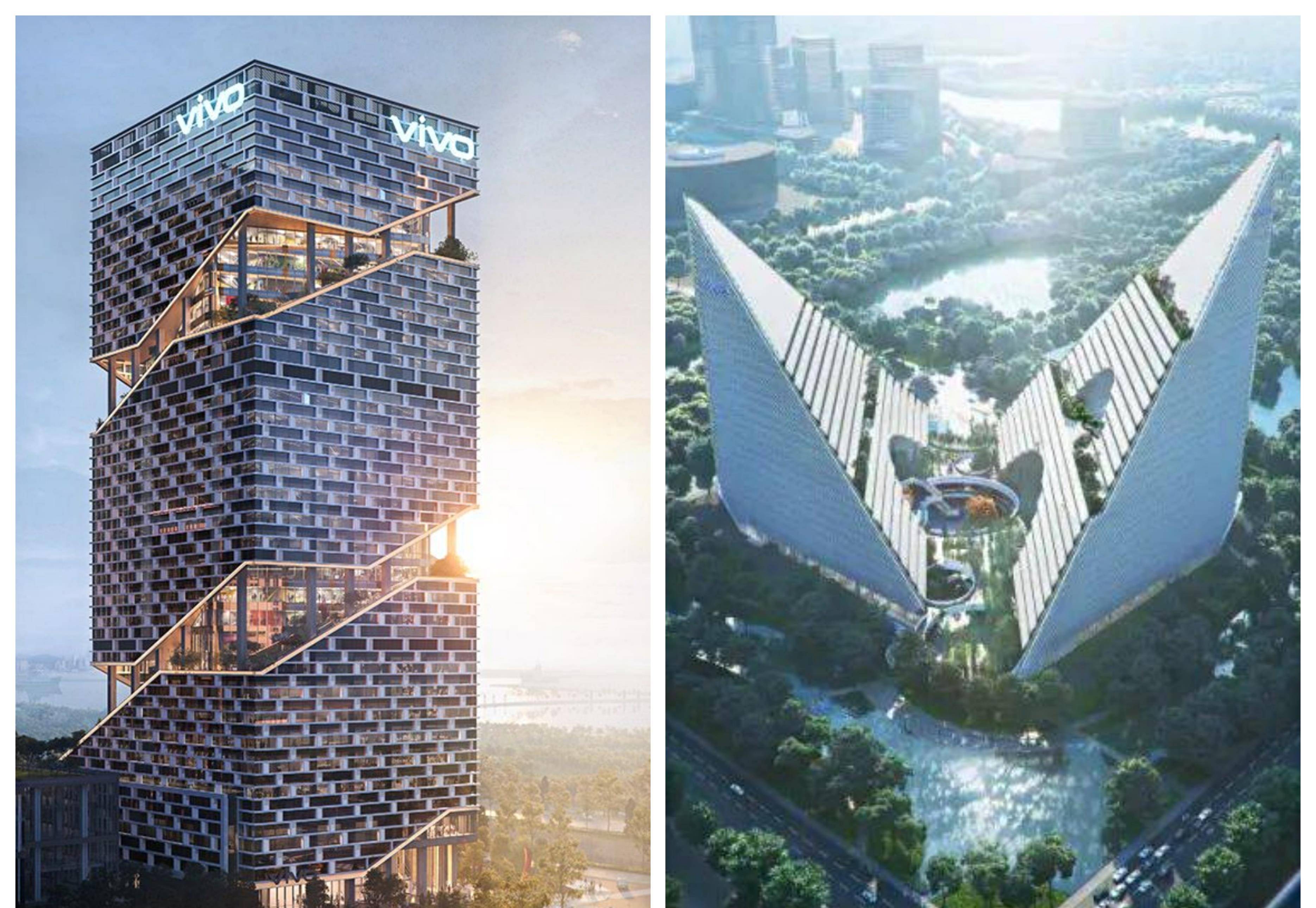 手机巨头企业——vivo,两座在建的新总部大楼,最新进度创造新生活